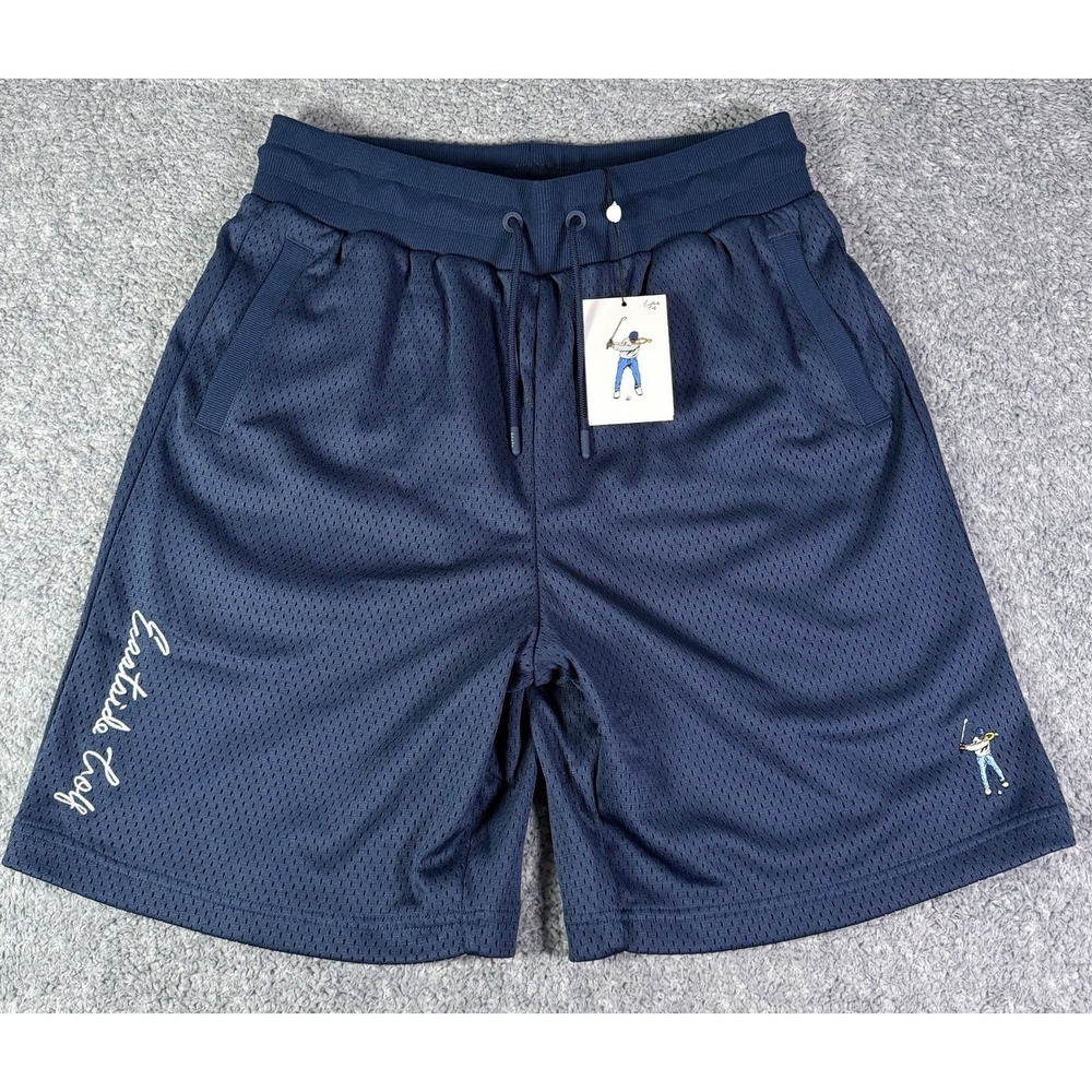 NWT Eastside Golf Walk-On Shorts Mens Medium Navy‎ Blue Core Mesh Swingman Logo